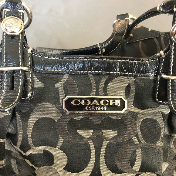 Black Coach Satchel - Picture 3 of 8